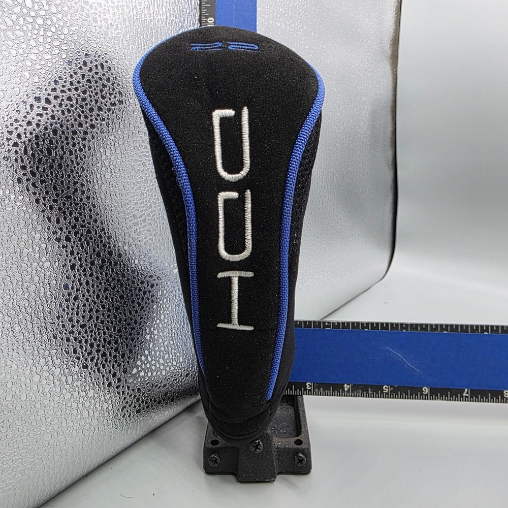 Dunlop DDH Hybrid Golf Club Headcover Black Blue Mesh Padded Protective Cover